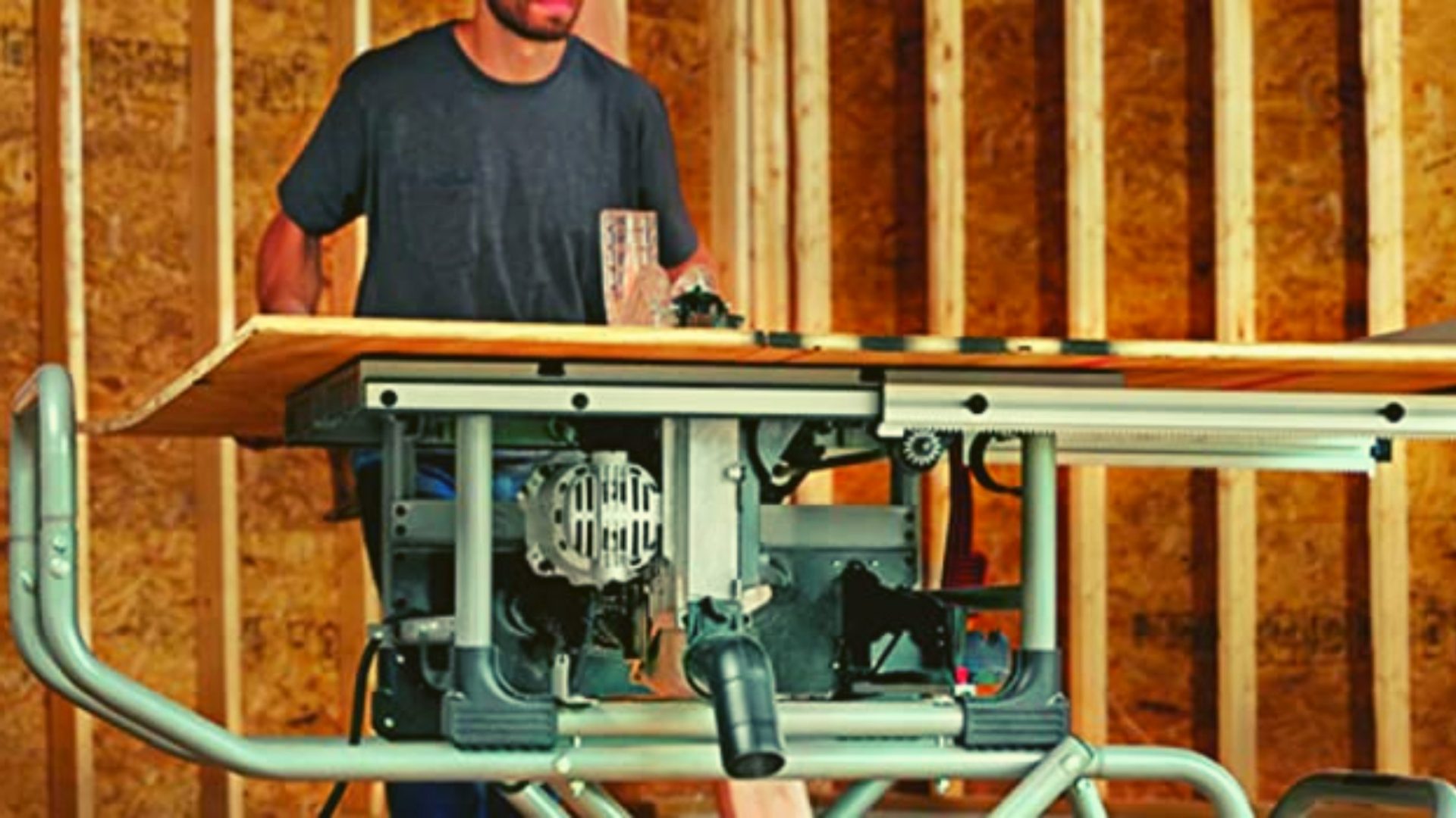 How to unlock Rockwell table saw?